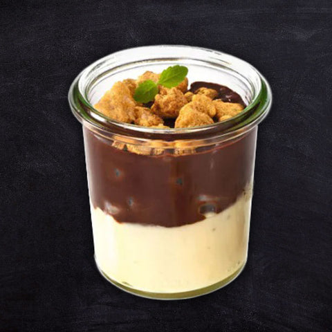 Dessert Birne Helene im Glas